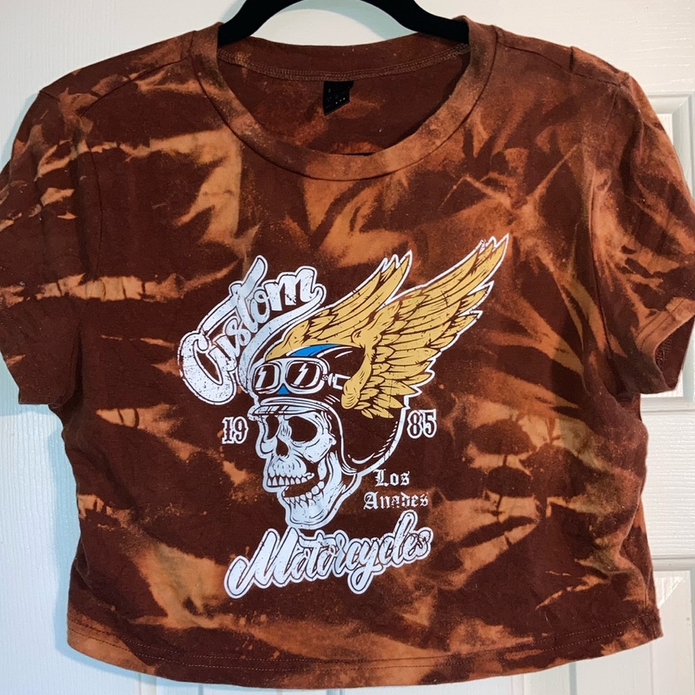 Upcycled, Custom Motorcycles 1985 , Crop Top, EUC